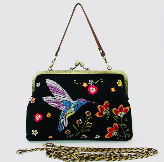 Hummingbird Kisslock Bag