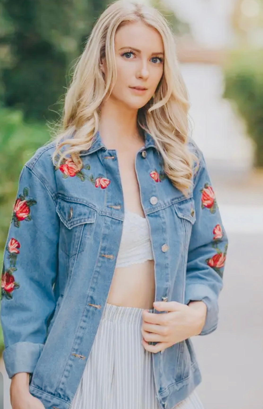 Embroidered Denim Jacket