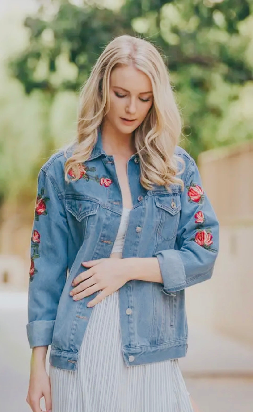 Embroidered Denim Jacket