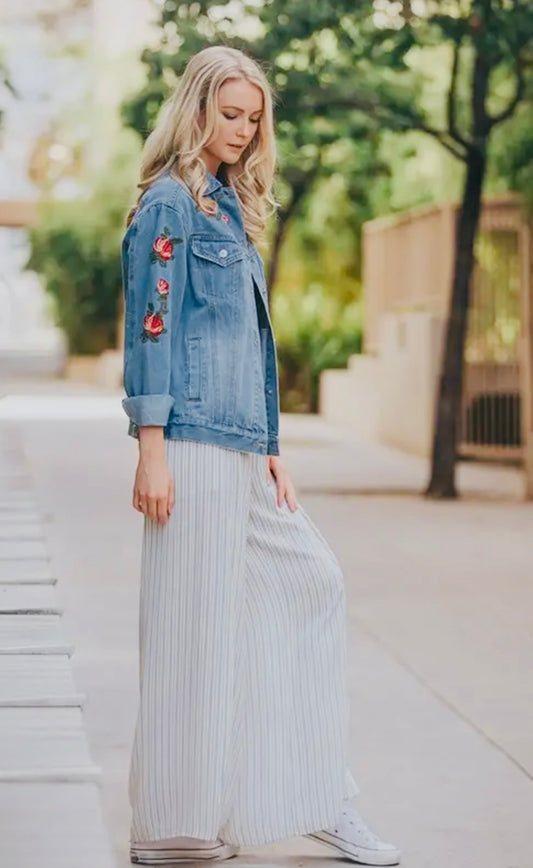 Embroidered Denim Jacket